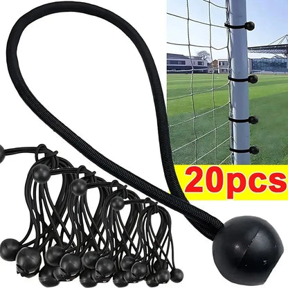 Outdoor Elastic Ball Rope Bungee Cords Portable Tent Fixing Tarpaulin Awning Canopy Heavy Duty Tarp Tie down for Shelter Cargo