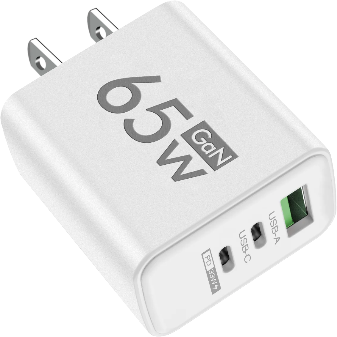 Gan 65W USB Type C PD Fast Charging Wall Charger Adapter for Iphone 15 14 Pro Max Xiaomi Samsung Oneplus POCO Quick Charger 3.0