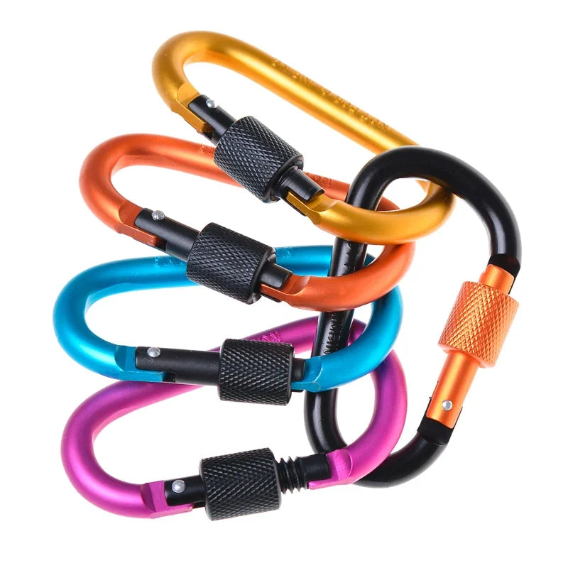 Threaded Door Hook Set (For Hiking) - Hooks for Hanging Outdoor Camping Equipment, Equipped with an Aluminum Rod with a Diameter