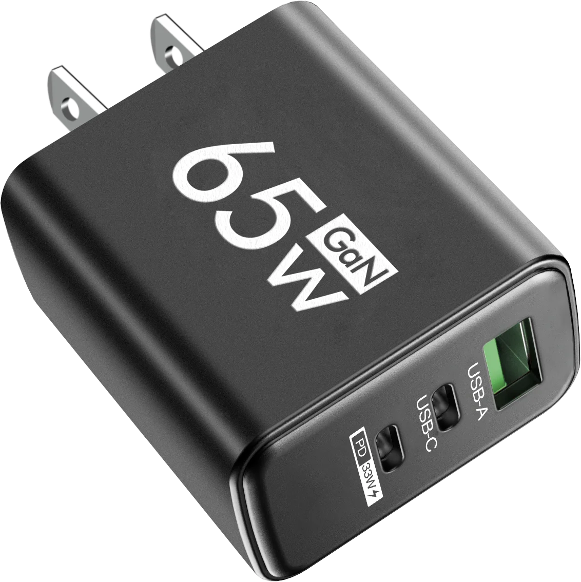 Gan 65W USB Type C PD Fast Charging Wall Charger Adapter for Iphone 15 14 Pro Max Xiaomi Samsung Oneplus POCO Quick Charger 3.0