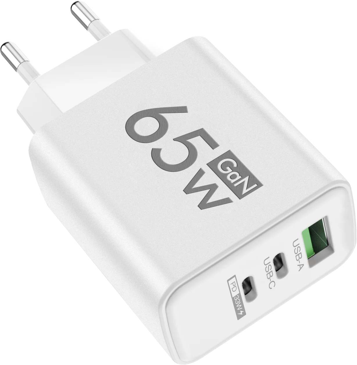 Gan 65W USB Type C PD Fast Charging Wall Charger Adapter for Iphone 15 14 Pro Max Xiaomi Samsung Oneplus POCO Quick Charger 3.0