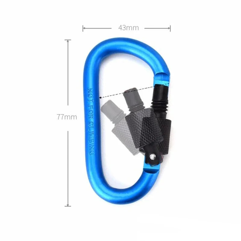 Threaded Door Hook Set (For Hiking) - Hooks for Hanging Outdoor Camping Equipment, Equipped with an Aluminum Rod with a Diameter
