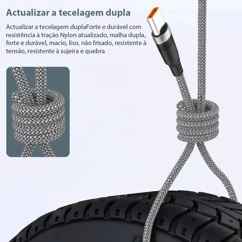 Extended 5/3/2/1-Meter Type-C USB Android 5A Super- Charging Cable Suitable for Huawei, Xiaomi, Vivo, and Leeco Phone Data Cable